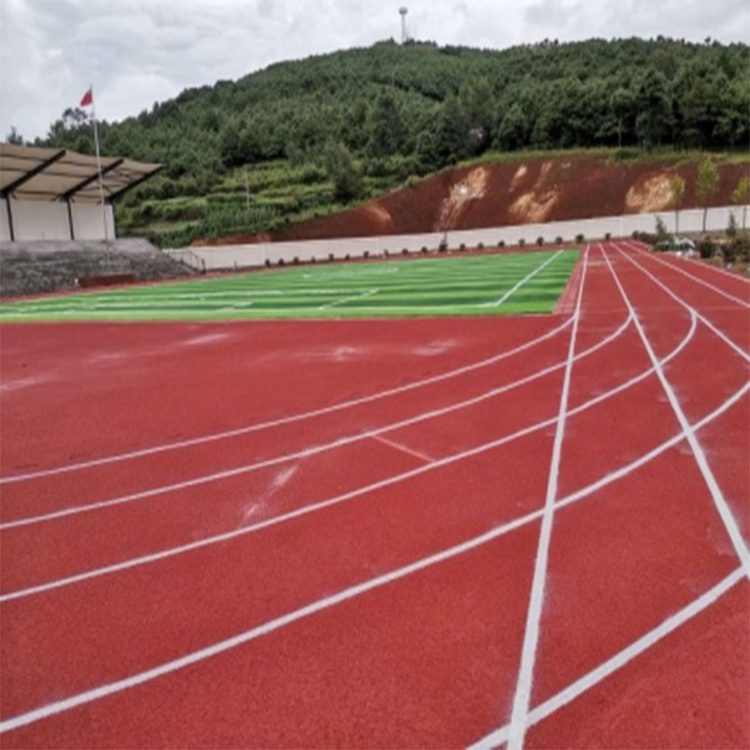 贵州鸿运黔诚新材料有限公司承建学校运动场实景