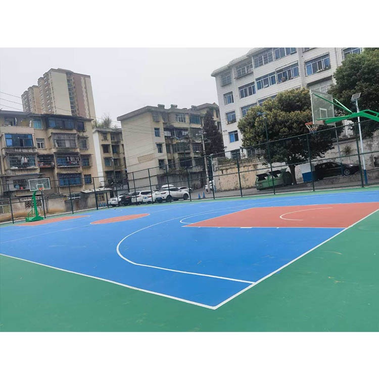 六枝检察院小区硅pu工程案例