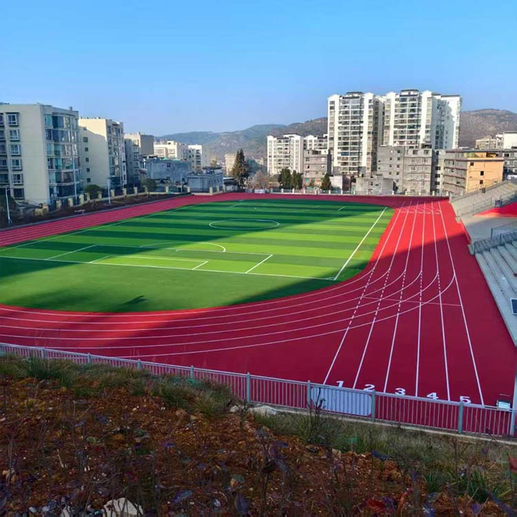 威宁一小透气型跑道完工工程案例