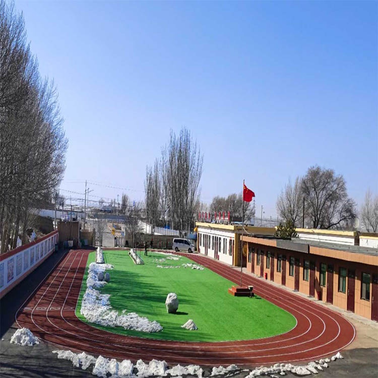 定边县纪畔小学800平透气跑道工程案例