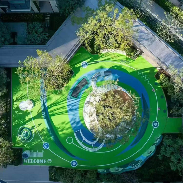 EPDM橡胶颗粒地垫工程案例