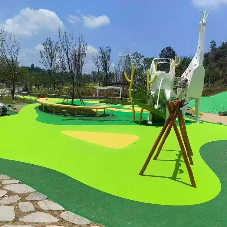EPDM橡胶颗粒地垫实景图