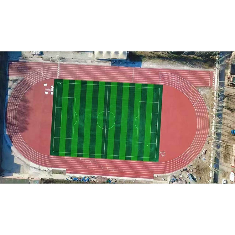 山西张庆中学混合跑道填充草工程案例