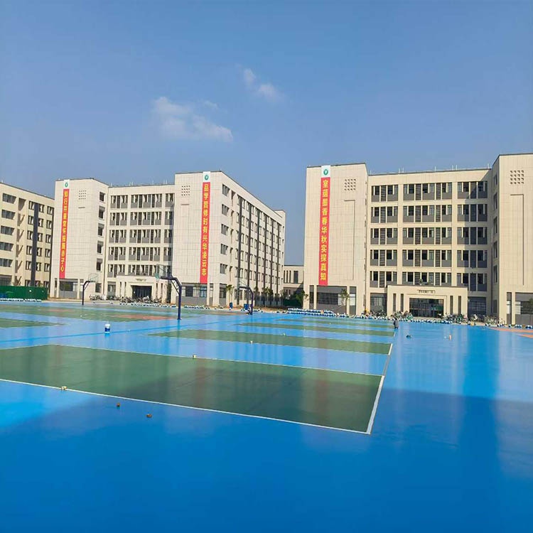 广东茂名茂南区幼儿师范专科学校6800㎡硅pu完美交付！实景图