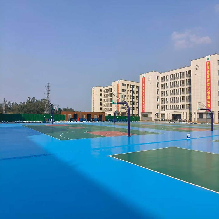 广东茂名茂南区幼儿师范专科学校6800㎡硅pu完美交付！实景图