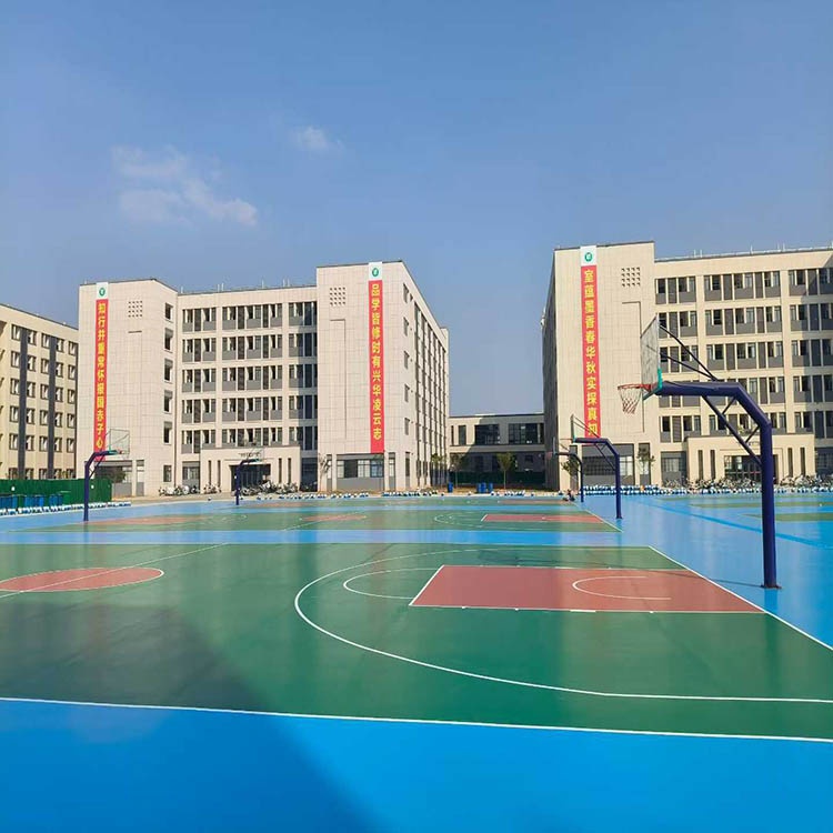 广东茂名茂南区幼儿师范专科学校6800㎡硅pu完美交付！实景图