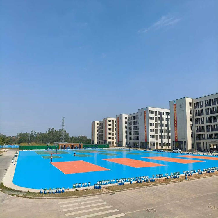 广东茂名茂南区幼儿师范专科学校6800㎡硅pu完美交付！实景图