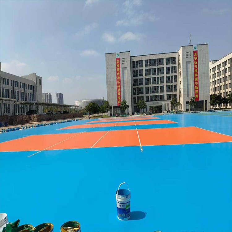 广东茂名茂南区幼儿师范专科学校6800㎡硅pu完美交付！实景图