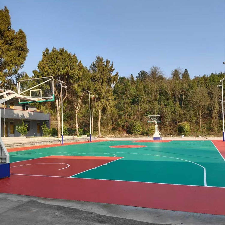 思南美丽乡村小学篮球场工程案例