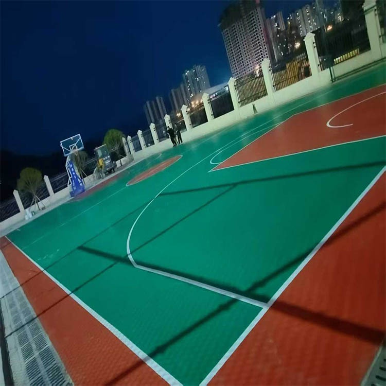 正安吉他广场硅pu篮球场工程案例