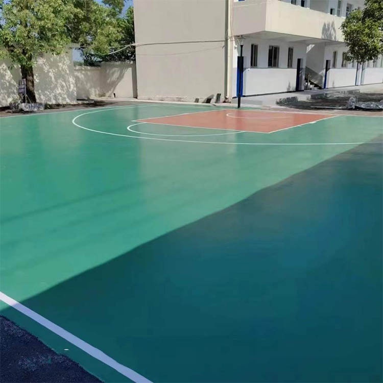 江西上饶，硅pu球场完工工程案例