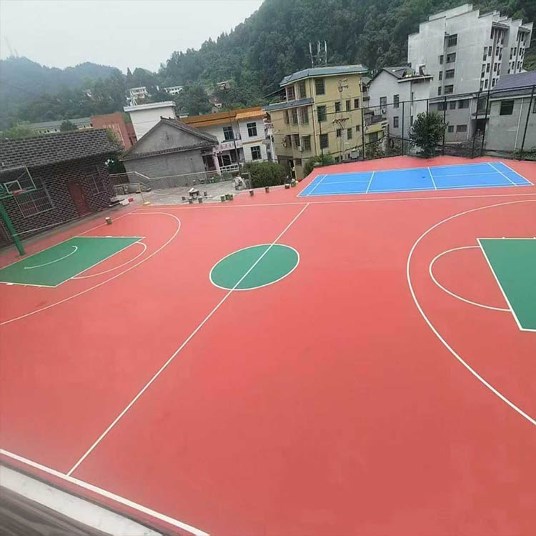 硅PU篮球场工程案例