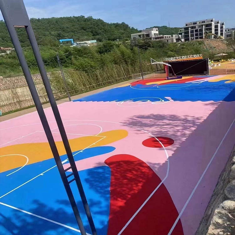 网红硅pu球场完工实景图