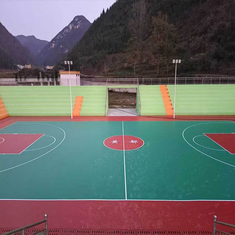遵义务川黄都中心完小篮球场项目实景图