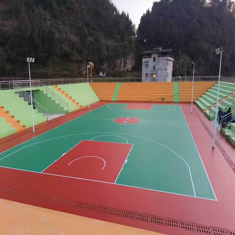 遵义务川黄都中心完小篮球场项目实景图