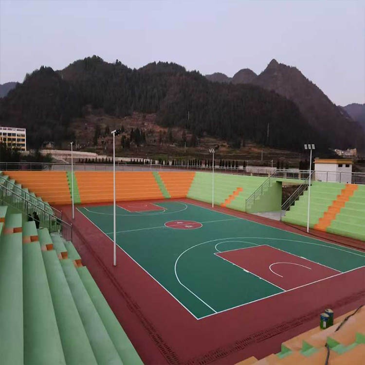 遵义务川黄都中心完小篮球场项目实景图