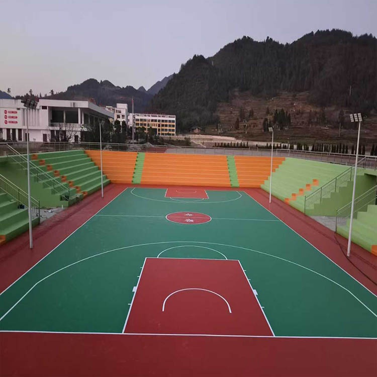 遵义务川黄都中心完小篮球场项目实景图