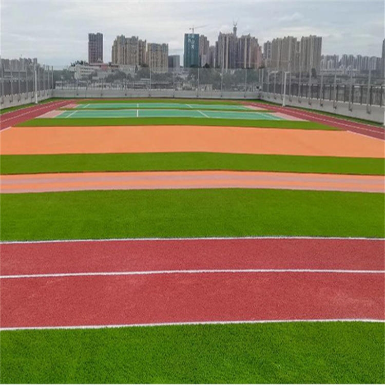 预制型（自结纹）塑胶跑道——鸿运黔诚产品实景
